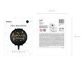 Foil balloon Hocus Pocus, 45 cm, black