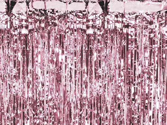 Party curtain, rose gold, 100x200cm