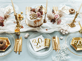 Plates 30th Birthday, gold, 20cm (1 pkt / 6 pc.)