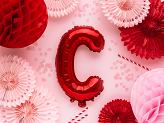 Foil Balloon Letter ''C'', 35cm, red
