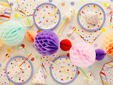 Plates Confetti, 23 cm, mix (1 pkt / 6 pc.)