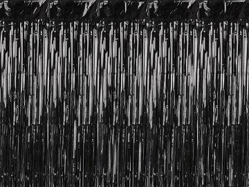 Party curtain, black, 100x200cm