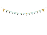 Banner Happy Birthday Trophy Cup, 2.5 m, mix