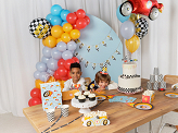 Banner Happy Birthday Trophy Cup, 2.5 m, mix