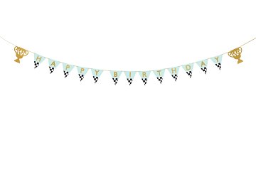 Banner Happy Birthday Trophy Cup, 2.5 m, mix