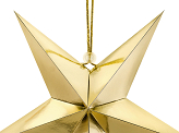 Paper star, 30cm, gold