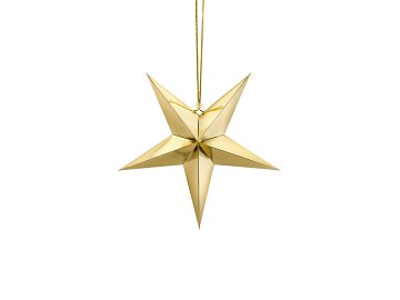 Paper star, 30cm, gold