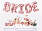 Decorative cake boxes - Thank you, rose gold, 14x8.5x14cm (1 pkt / 10 pc.)