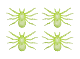 Large glow-in-the-dark spiders (1 pkt / 4 pc.)