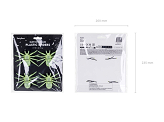 Large glow-in-the-dark spiders (1 pkt / 4 pc.)