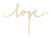 Wooden topper Love, 16cm