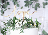 Wooden topper Love, 16cm