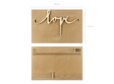 Wooden topper Love, 16cm