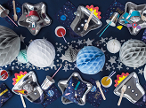 Paper plates Space Party - Rocket, 21.5x29.5cm. (1 pkt / 6 pc.)