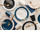 Paper Napkins, dark blue, 33x33 cm (1 pkt / 6 pc.)