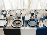 Paper Napkins, dark blue, 33x33 cm (1 pkt / 6 pc.)