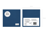 Paper Napkins, dark blue, 33x33 cm (1 pkt / 6 pc.)