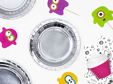Plates, silver, 18cm (1 pkt / 6 pc.)