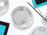 Plates, silver, 18cm (1 pkt / 6 pc.)