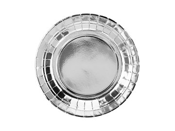 Plates, silver, 18cm (1 pkt / 6 pc.)