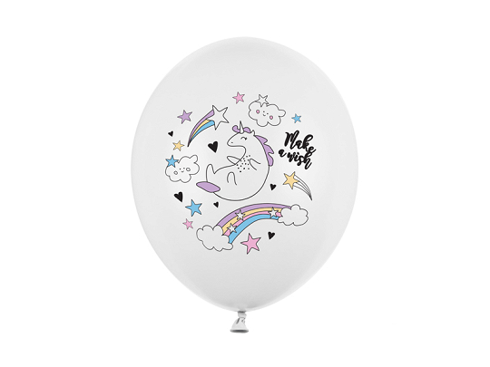 Balloons 30cm, Unicorn, Pastel Pure White (1 pkt / 50 pc.)