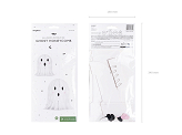 Paper Ghost Decorations, white, 20-30cm (1 pkt / 2 pc.)