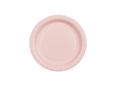 Paper Plates, light pink, 18 cm (1 pkt / 6 pc.)