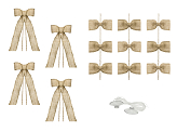 Car decoration kit - Bows, burlap