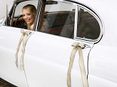 Car decoration kit - Bows, burlap