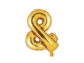 Foil Balloon &, 35cm, gold
