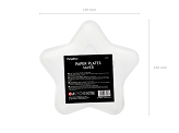 Paper Plates Star, silver, 18cm (1 pkt / 6 pc.)