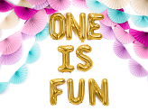 Foil Balloon Letter ''U'', 35cm, gold