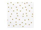 Napkins Stars, gold, 33x33cm (1 pkt / 20 pc.)