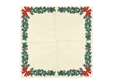 Napkins Christmas garland, 33x33 cm, beige (1 pkt / 20 pc.)