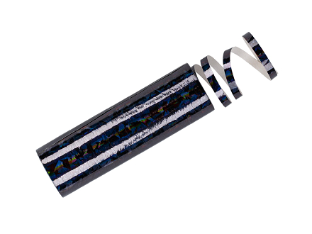 Holographic Streamers, black, 3.8 m