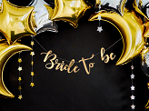 Banner Bride to be, gold, 80x19cm