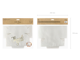 Decorative cake boxes - Thank you, gold, 14x8.5x14cm (1 pkt / 10 pc.)