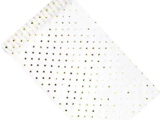 Printed Organza, white, 0.36 x 9m
