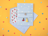 Card with bracelets Have a nice day!, 10.5x14.8cm