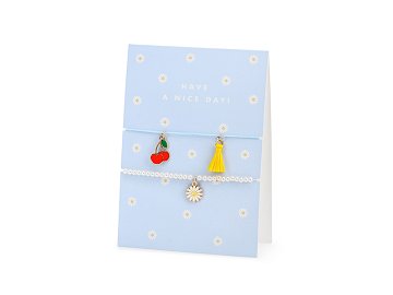 Card with bracelets Have a nice day!, 10.5x14.8cm