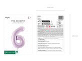 Foil Balloon Number ''6'', 72cm, purple