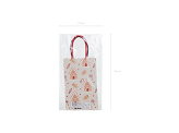 Gift bags Sweets and gingerbread, 13x21x8 cm, beige and light blue (1 pkt / 6 pc.)