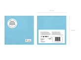 Paper Napkins, light blue, 33x33 cm (1 pkt / 20 pc.)