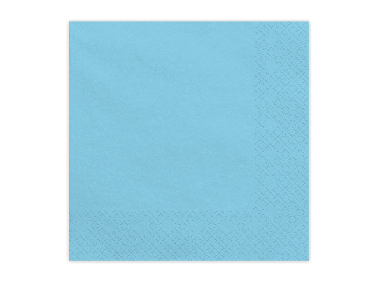 Paper Napkins, light blue, 33x33 cm (1 pkt / 20 pc.)