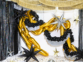 Foil balloon garland Chain, gold (1 pkt / 14 pc.)