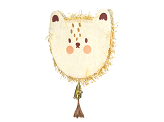 Foldable Pinata - Lion Head, 48x48x10cm