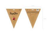 Paper star, 45cm, red
