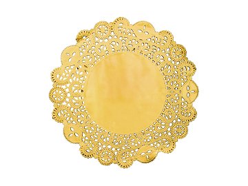 Gold plate mats, diameter approx. 35.5 cm (1 pkt / 50 pc.)
