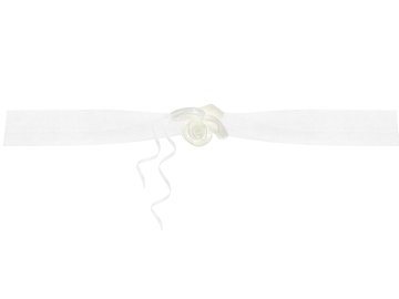 Organza garlands, cream, 1.8m (1 pkt / 2 pc.)