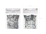 Happy Birthday Banner, 2.2m, silver